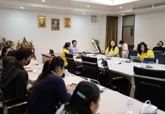 ภาพกิจกรรม  คณะวิทยาศาสตร์และเทคโนโลยี จัดประชุมจัดทำติดตามการดำเนินงานตามองค์ประกอบการประกันคุณภาพการศึกษาของหลักสูตรและคณะ ภาคการศึกษาที่ 2/2563