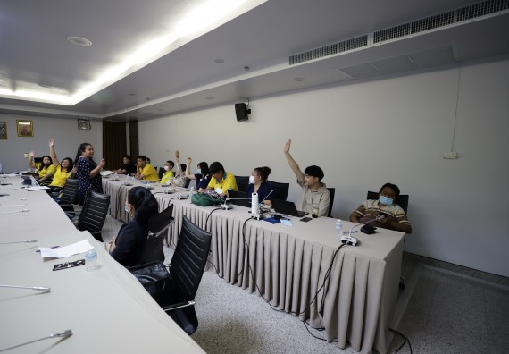 ภาพกิจกรรม  คณะวิทยาศาสตร์และเทคโนโลยี จัดประชุมจัดทำติดตามการดำเนินงานตามองค์ประกอบการประกันคุณภาพการศึกษาของหลักสูตรและคณะ ภาคการศึกษาที่ 2/2563