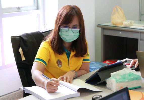 ภาพกิจกรรม  หลักสูตรสาขาวิชาวิทยาการคอมพิวเตอร์ (วท.บ.) จัดการตรวจประเมินคุณภาพภายในในรูปแบบการประเมินคุณภาพการศึกษาผ่านสื่ออิเล็กทรอนิกส์ ปีการศึกษา 2563