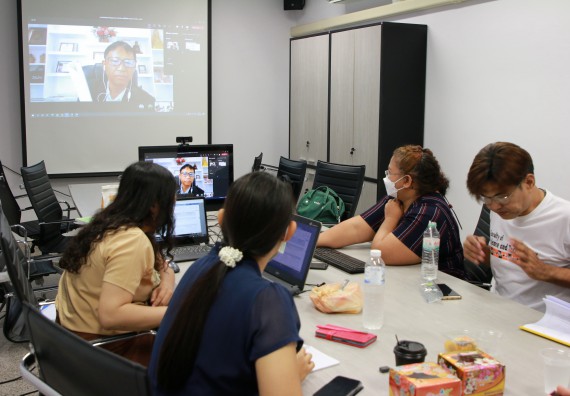 ภาพกิจกรรม  หลักสูตรสาขาวิชาเทคโนโลยีสารสนเทศ (วท.บ.) จัดการตรวจประเมินคุณภาพภายในในรูปแบบการประเมินคุณภาพการศึกษาผ่านสื่ออิเล็กทรอนิกส์ ปีการศึกษา 2563