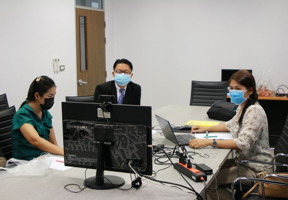 ภาพกิจกรรม  หลักสูตรเคมี (วท.บ.) จัดการตรวจประเมินคุณภาพภายในในรูปแบบการประเมินคุณภาพการศึกษาผ่านสื่ออิเล็กทรอนิกส์ ปีการศึกษา 2563