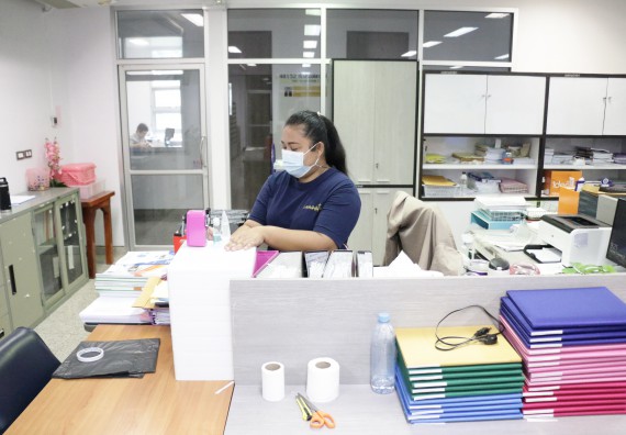 ภาพกิจกรรม คณะวิทยาศาสตร์และเทคโนโลยี เข้าร่วมกิจกรรมจิตอาสา Big Cleaning Day