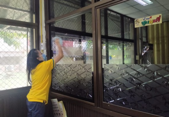 ภาพกิจกรรม คณะวิทยาศาสตร์และเทคโนโลยี เข้าร่วมกิจกรรมจิตอาสา Big Cleaning Day