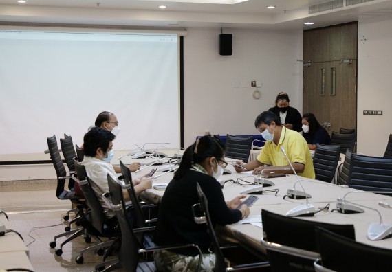 ภาพกิจกรรม  คณะวิทยาศาสตร์และเทคโนโลยี จัดประชุมการต่อสัญญาจ้างพนักงานมหาวิทยาลัยสายวิชาการ