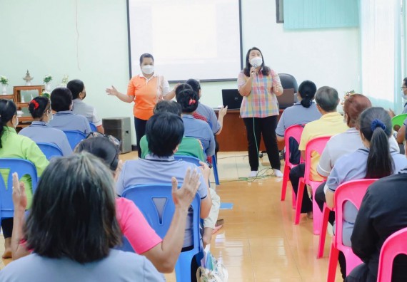 ภาพกิจกรรม  โครงการ 1 ตำบล 1 มหาวิทยาลัย ตำบลสระแก้ว จัดอบรมเชิงปฏิบัติ การพัฒนาศักยภาพอาสาสมัครชุมชน