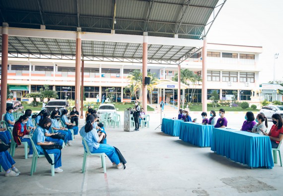 ภาพกิจกรรม  คณะวิทยาศาสตร์และเทคโนโลยี จัดค่ายวิทยาศาสตร์สัญจรโรงเรียนคลองลานวิทยา