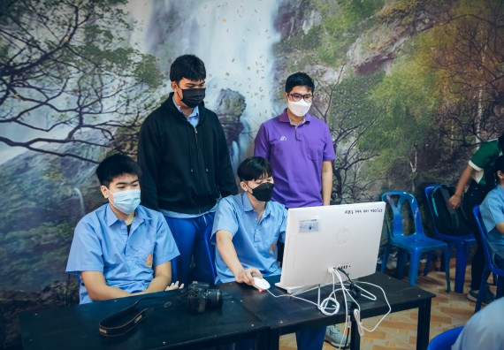 ภาพกิจกรรม  คณะวิทยาศาสตร์และเทคโนโลยี จัดค่ายวิทยาศาสตร์สัญจรโรงเรียนคลองลานวิทยา