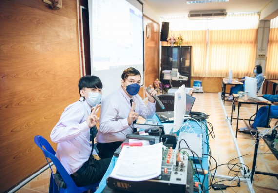 ภาพกิจกรรม  คณะวิทยาศาสตร์และเทคโนโลยี จัดค่ายวิทยาศาสตร์สัญจรโรงเรียนคลองลานวิทยา