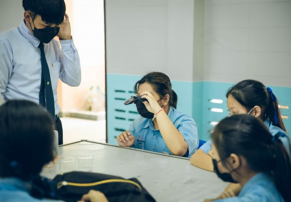ภาพกิจกรรม  คณะวิทยาศาสตร์และเทคโนโลยี จัดค่ายวิทยาศาสตร์สัญจรโรงเรียนคลองลานวิทยา