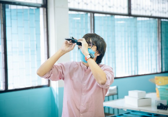 ภาพกิจกรรม  คณะวิทยาศาสตร์และเทคโนโลยี จัดค่ายวิทยาศาสตร์สัญจรโรงเรียนคลองลานวิทยา