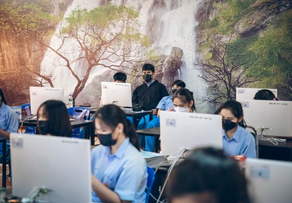 ภาพกิจกรรม  คณะวิทยาศาสตร์และเทคโนโลยี จัดค่ายวิทยาศาสตร์สัญจรโรงเรียนคลองลานวิทยา