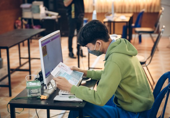 ภาพกิจกรรม  คณะวิทยาศาสตร์และเทคโนโลยี จัดค่ายวิทยาศาสตร์สัญจรโรงเรียนคลองลานวิทยา