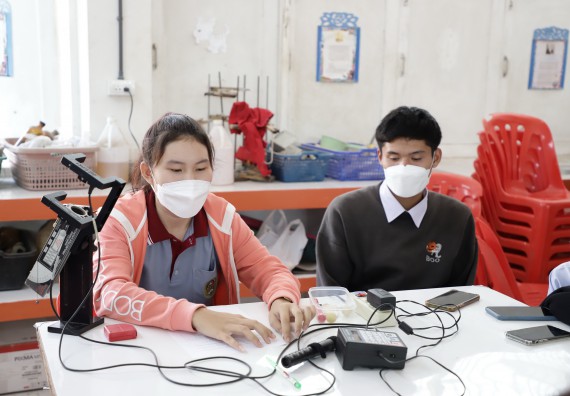 ภาพกิจกรรม  คณะวิทยาศาสตร์และเทคโนโลยี จัดค่ายวิทยาศาสตร์สัญจรโรงเรียนทุ่งทรายวิทยา