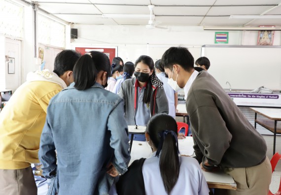 ภาพกิจกรรม  คณะวิทยาศาสตร์และเทคโนโลยี จัดค่ายวิทยาศาสตร์สัญจรโรงเรียนทุ่งทรายวิทยา