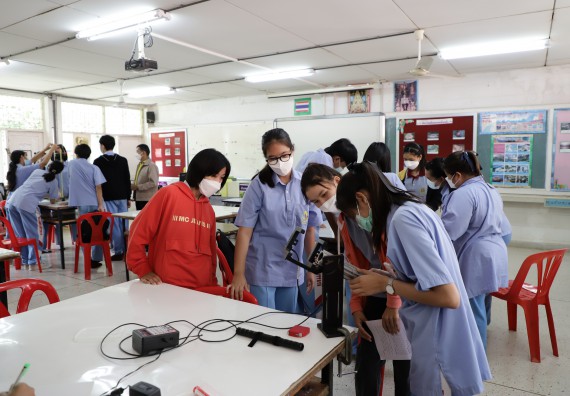 ภาพกิจกรรม  คณะวิทยาศาสตร์และเทคโนโลยี จัดค่ายวิทยาศาสตร์สัญจรโรงเรียนทุ่งทรายวิทยา