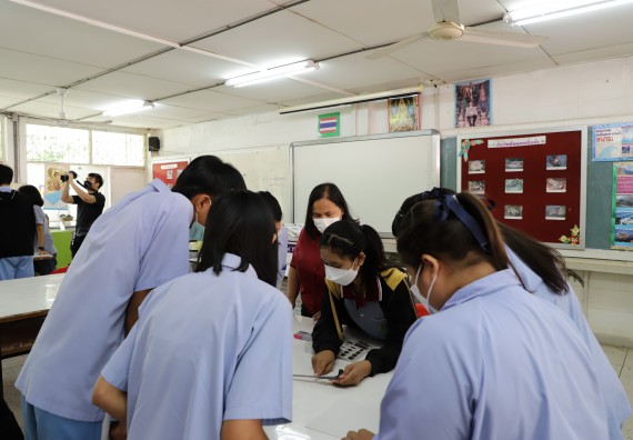 ภาพกิจกรรม  คณะวิทยาศาสตร์และเทคโนโลยี จัดค่ายวิทยาศาสตร์สัญจรโรงเรียนทุ่งทรายวิทยา