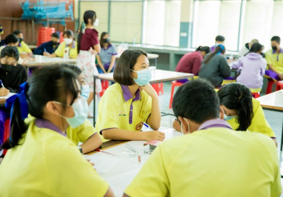 ภาพกิจกรรม  คณะวิทยาศาสตร์และเทคโนโลยี จัดค่ายวิทยาศาสตร์สัญจรโรงเรียนทุ่งโพธิ์ทะเลพิทยา