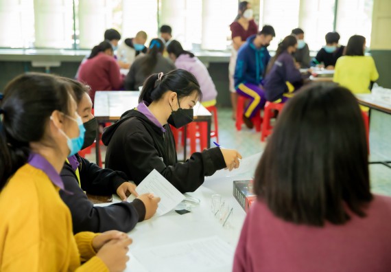 ภาพกิจกรรม  คณะวิทยาศาสตร์และเทคโนโลยี จัดค่ายวิทยาศาสตร์สัญจรโรงเรียนทุ่งโพธิ์ทะเลพิทยา