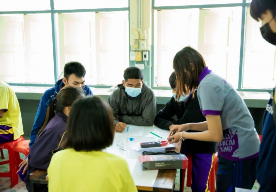 ภาพกิจกรรม  คณะวิทยาศาสตร์และเทคโนโลยี จัดค่ายวิทยาศาสตร์สัญจรโรงเรียนทุ่งโพธิ์ทะเลพิทยา