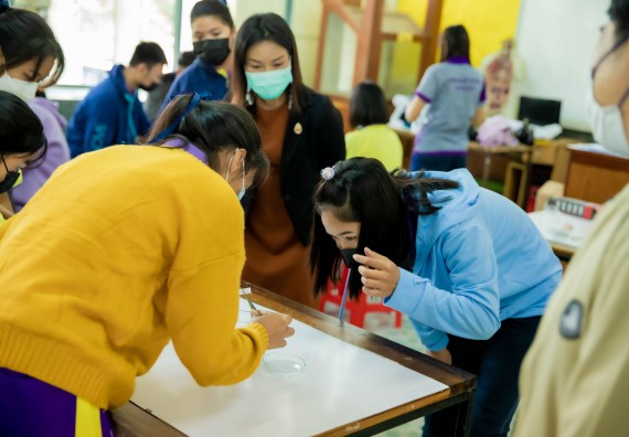 ภาพกิจกรรม  คณะวิทยาศาสตร์และเทคโนโลยี จัดค่ายวิทยาศาสตร์สัญจรโรงเรียนทุ่งโพธิ์ทะเลพิทยา