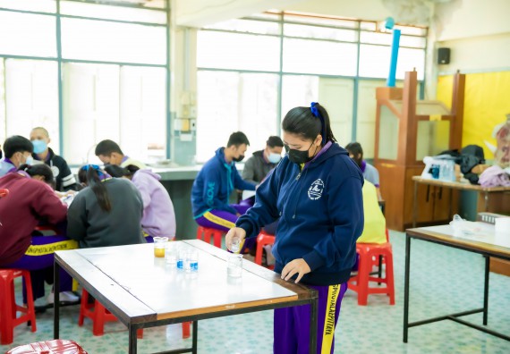 ภาพกิจกรรม  คณะวิทยาศาสตร์และเทคโนโลยี จัดค่ายวิทยาศาสตร์สัญจรโรงเรียนทุ่งโพธิ์ทะเลพิทยา