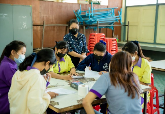 ภาพกิจกรรม  คณะวิทยาศาสตร์และเทคโนโลยี จัดค่ายวิทยาศาสตร์สัญจรโรงเรียนทุ่งโพธิ์ทะเลพิทยา