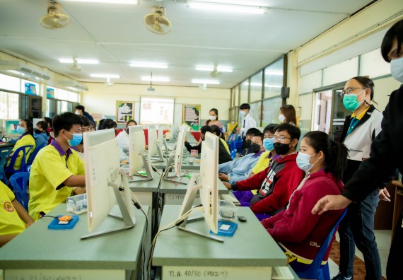 ภาพกิจกรรม  คณะวิทยาศาสตร์และเทคโนโลยี จัดค่ายวิทยาศาสตร์สัญจรโรงเรียนทุ่งโพธิ์ทะเลพิทยา