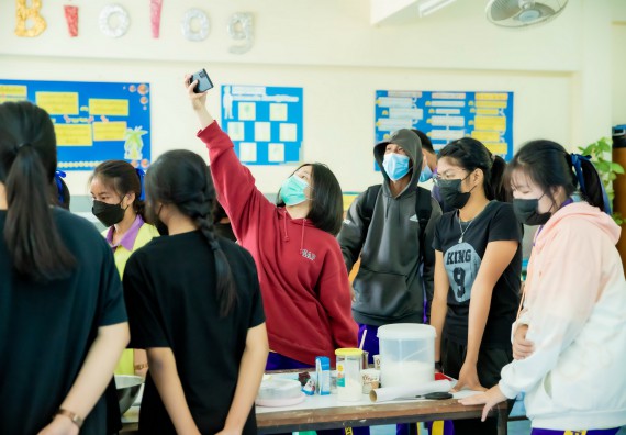 ภาพกิจกรรม  คณะวิทยาศาสตร์และเทคโนโลยี จัดค่ายวิทยาศาสตร์สัญจรโรงเรียนทุ่งโพธิ์ทะเลพิทยา