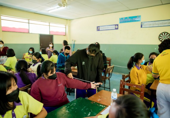 ภาพกิจกรรม  คณะวิทยาศาสตร์และเทคโนโลยี จัดค่ายวิทยาศาสตร์สัญจรโรงเรียนทุ่งโพธิ์ทะเลพิทยา