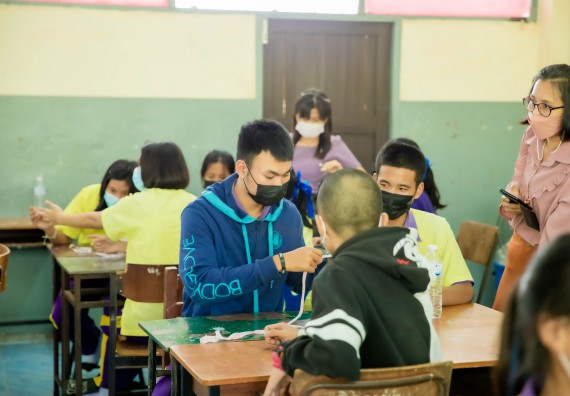 ภาพกิจกรรม  คณะวิทยาศาสตร์และเทคโนโลยี จัดค่ายวิทยาศาสตร์สัญจรโรงเรียนทุ่งโพธิ์ทะเลพิทยา