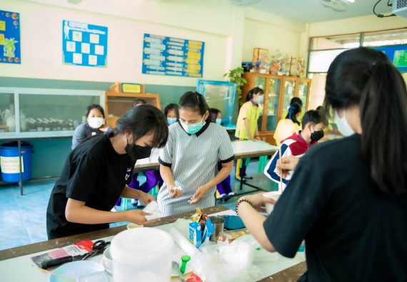 ภาพกิจกรรม  คณะวิทยาศาสตร์และเทคโนโลยี จัดค่ายวิทยาศาสตร์สัญจรโรงเรียนทุ่งโพธิ์ทะเลพิทยา