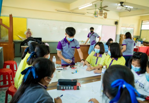 ภาพกิจกรรม  คณะวิทยาศาสตร์และเทคโนโลยี จัดค่ายวิทยาศาสตร์สัญจรโรงเรียนทุ่งโพธิ์ทะเลพิทยา