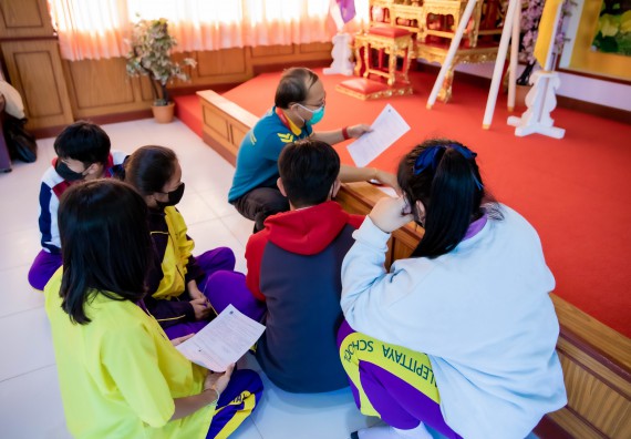 ภาพกิจกรรม  คณะวิทยาศาสตร์และเทคโนโลยี จัดค่ายวิทยาศาสตร์สัญจรโรงเรียนทุ่งโพธิ์ทะเลพิทยา