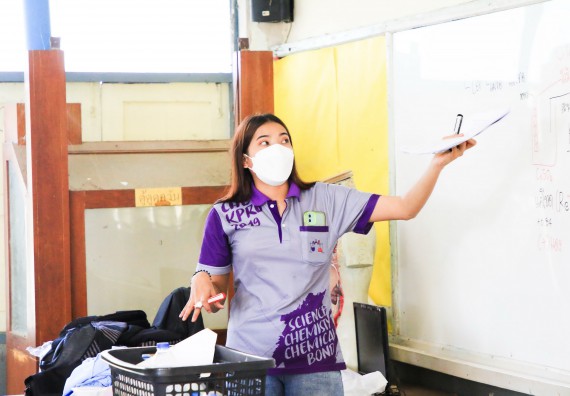 ภาพกิจกรรม  คณะวิทยาศาสตร์และเทคโนโลยี จัดค่ายวิทยาศาสตร์สัญจรโรงเรียนทุ่งโพธิ์ทะเลพิทยา