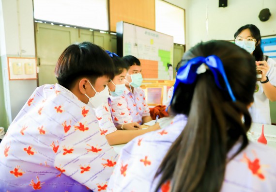 ภาพกิจกรรม   คณะวิทยาศาสตร์และเทคโนโลยี จัดค่ายวิทยาศาสตร์สัญจรโรงเรียนเฉลิมพระเกียรติสมเด็จพระศรีนครินทร์ กำแพงเพชร ฯ