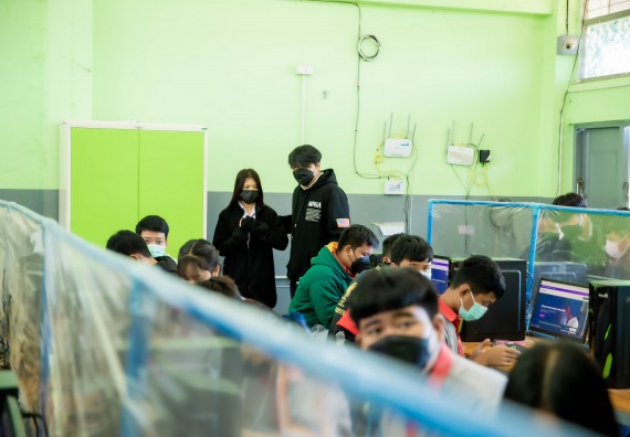 ภาพกิจกรรม  คณะวิทยาศาสตร์และเทคโนโลยี จัดค่ายวิทยาศาสตร์สัญจรโรงเรียนสักงามวิทยา