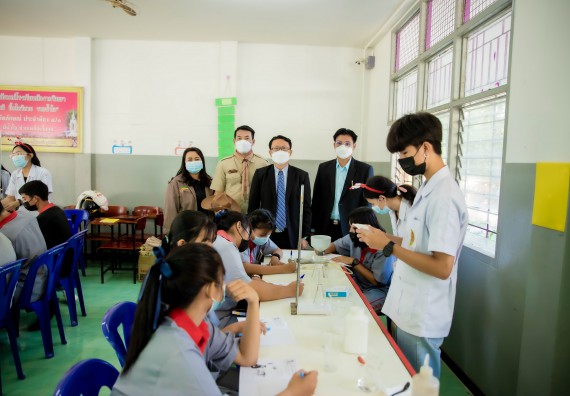 ภาพกิจกรรม  คณะวิทยาศาสตร์และเทคโนโลยี จัดค่ายวิทยาศาสตร์สัญจรโรงเรียนสักงามวิทยา