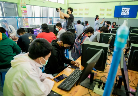 ภาพกิจกรรม  คณะวิทยาศาสตร์และเทคโนโลยี จัดค่ายวิทยาศาสตร์สัญจรโรงเรียนสักงามวิทยา