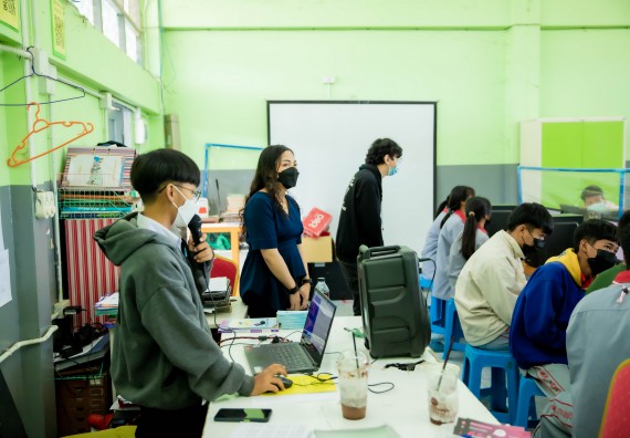 ภาพกิจกรรม  คณะวิทยาศาสตร์และเทคโนโลยี จัดค่ายวิทยาศาสตร์สัญจรโรงเรียนสักงามวิทยา
