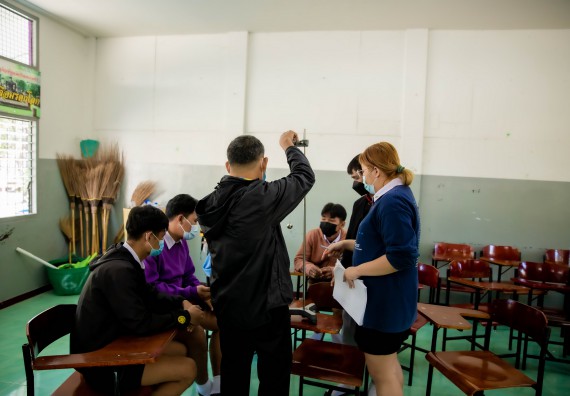 ภาพกิจกรรม  คณะวิทยาศาสตร์และเทคโนโลยี จัดค่ายวิทยาศาสตร์สัญจรโรงเรียนสักงามวิทยา