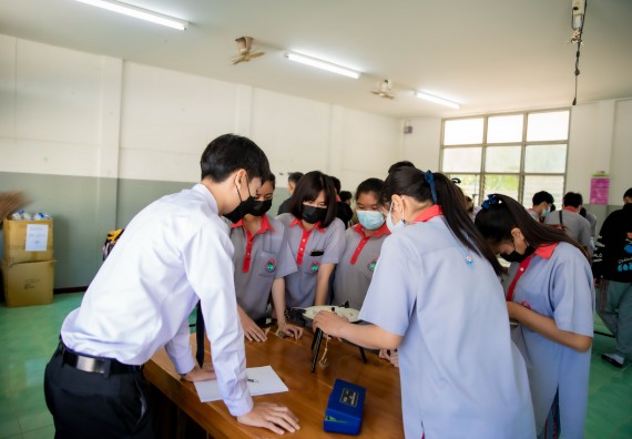 ภาพกิจกรรม  คณะวิทยาศาสตร์และเทคโนโลยี จัดค่ายวิทยาศาสตร์สัญจรโรงเรียนสักงามวิทยา