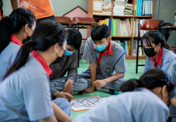 ภาพกิจกรรม  คณะวิทยาศาสตร์และเทคโนโลยี จัดค่ายวิทยาศาสตร์สัญจรโรงเรียนสักงามวิทยา
