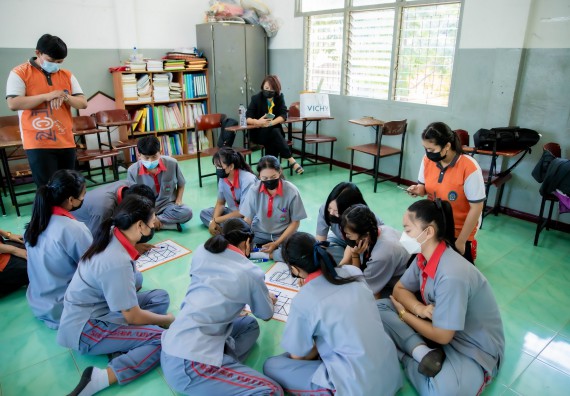 ภาพกิจกรรม  คณะวิทยาศาสตร์และเทคโนโลยี จัดค่ายวิทยาศาสตร์สัญจรโรงเรียนสักงามวิทยา