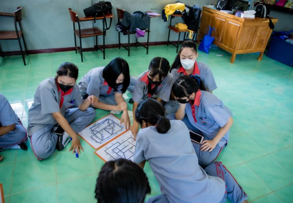 ภาพกิจกรรม  คณะวิทยาศาสตร์และเทคโนโลยี จัดค่ายวิทยาศาสตร์สัญจรโรงเรียนสักงามวิทยา