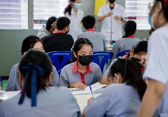 ภาพกิจกรรม  คณะวิทยาศาสตร์และเทคโนโลยี จัดค่ายวิทยาศาสตร์สัญจรโรงเรียนสักงามวิทยา