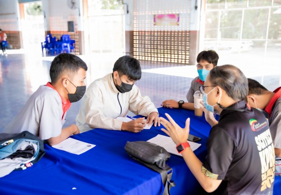 ภาพกิจกรรม  คณะวิทยาศาสตร์และเทคโนโลยี จัดค่ายวิทยาศาสตร์สัญจรโรงเรียนสักงามวิทยา