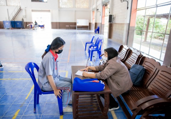 ภาพกิจกรรม  คณะวิทยาศาสตร์และเทคโนโลยี จัดค่ายวิทยาศาสตร์สัญจรโรงเรียนสักงามวิทยา