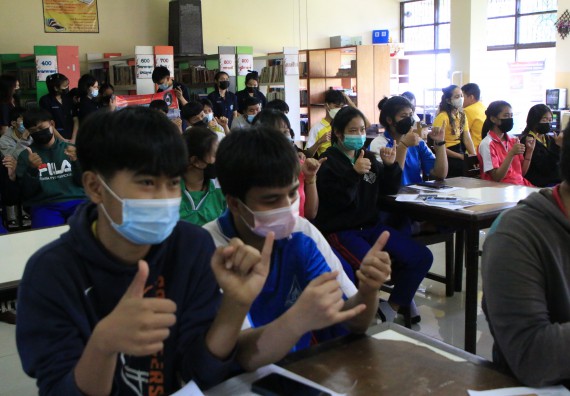 ภาพกิจกรรม คณะวิทยาศาสตร์และเทคโนโลยี จัดกิจกรรมแนะแนวเพื่อประชาสัมพันธ์หลักสูตรโรงเรียนนครไตรตรึงษ์