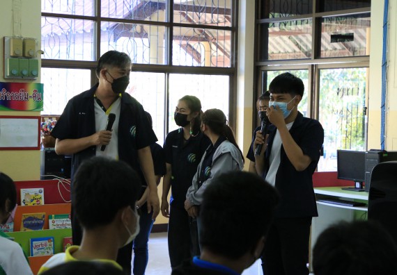 ภาพกิจกรรม คณะวิทยาศาสตร์และเทคโนโลยี จัดกิจกรรมแนะแนวเพื่อประชาสัมพันธ์หลักสูตรโรงเรียนนครไตรตรึงษ์