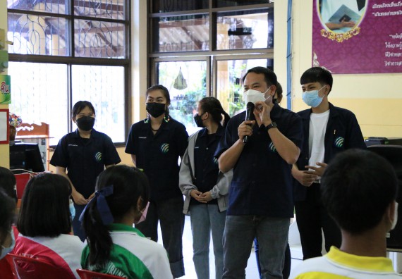 ภาพกิจกรรม คณะวิทยาศาสตร์และเทคโนโลยี จัดกิจกรรมแนะแนวเพื่อประชาสัมพันธ์หลักสูตรโรงเรียนนครไตรตรึงษ์